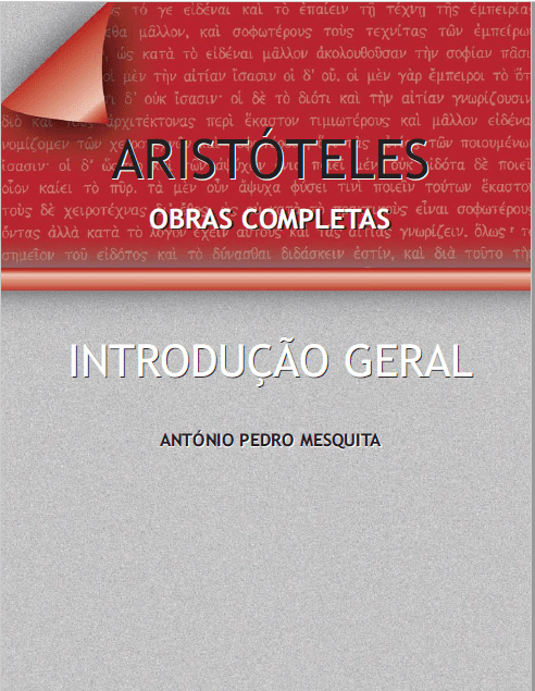 Aristóteles Obras Completas (Introdução Geral)